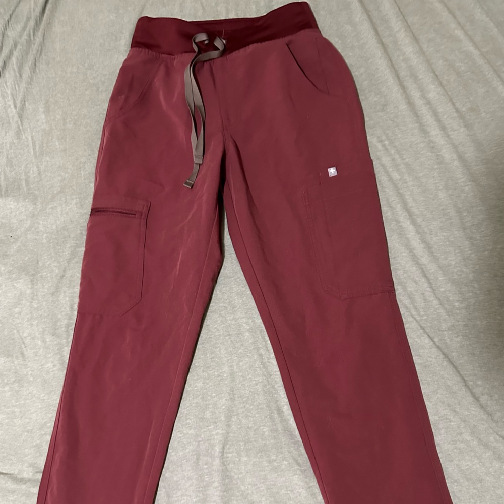 COPY - FIGS- XSP YOLA high waisted skinny, Dark Cherry